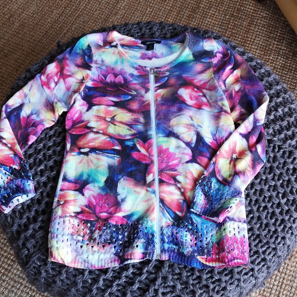 Alison Sheri flowered sweater